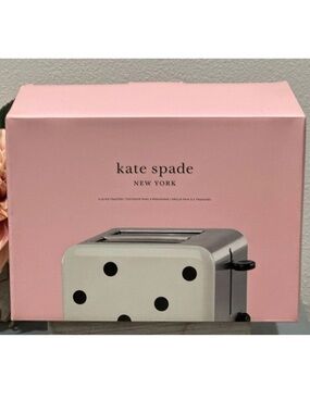 Kate Spade New York All In Good Taste Deco Dot 2-Slice Toaster * NEW *